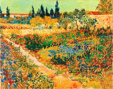 BLUHENDER GARTEN MIT PFAD - Van Gogh Painting On Canvas